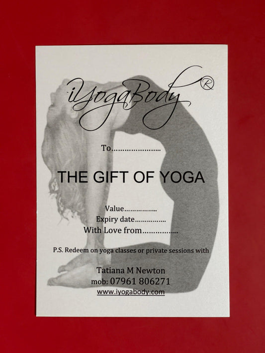 yoga gift voucher